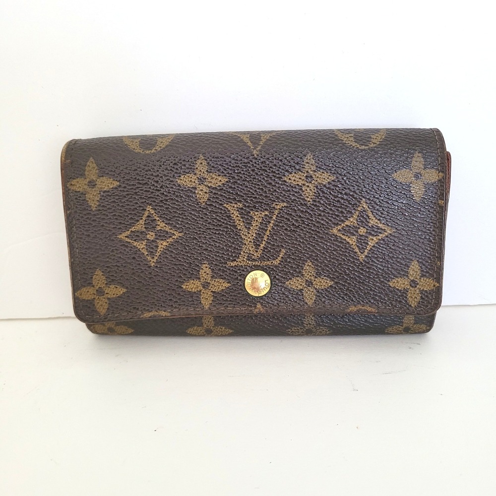 Louis Vuitton Monogram Porte Tresor Etui Papiers Wallet Brown M61202